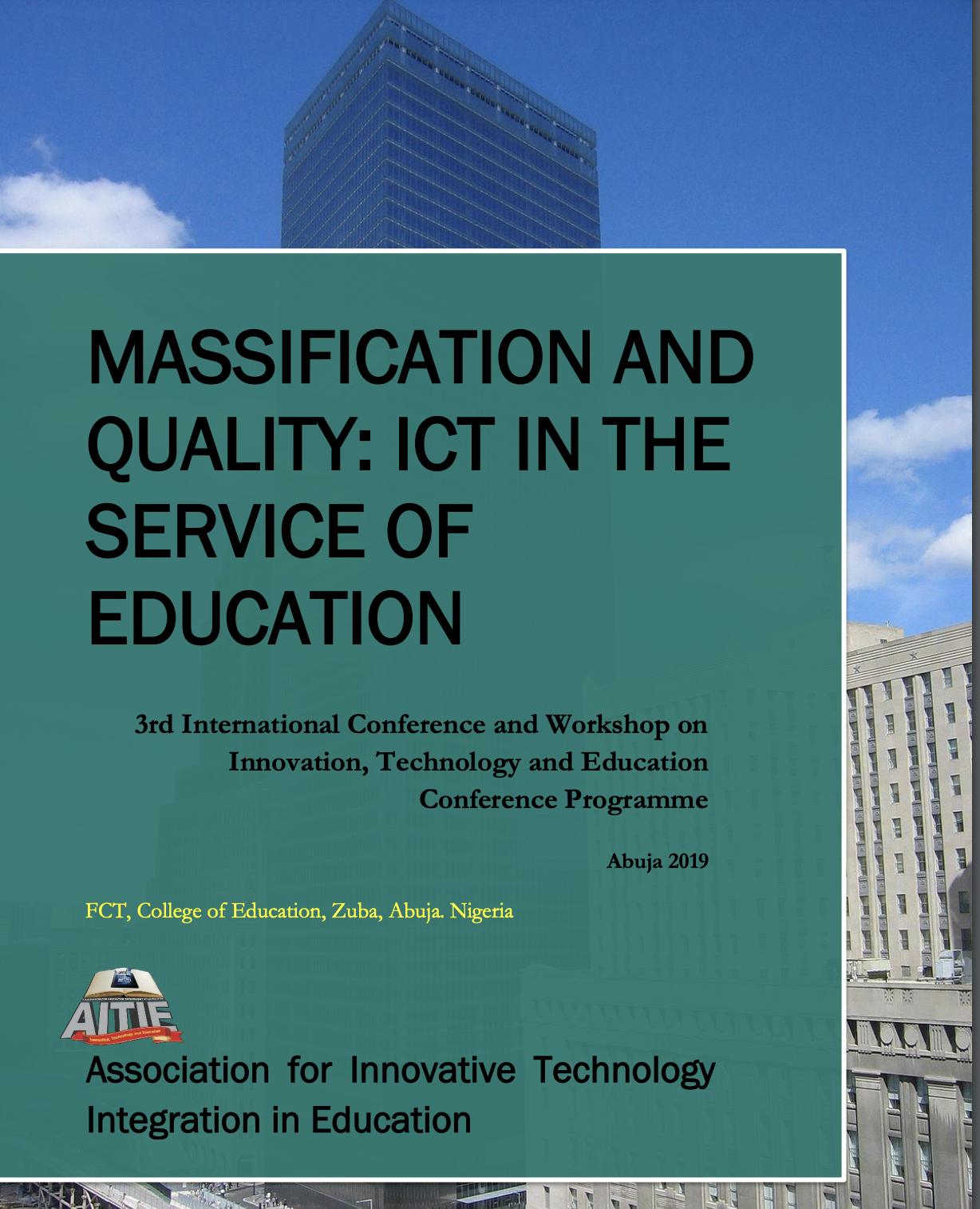3rd International Conference and Workshop